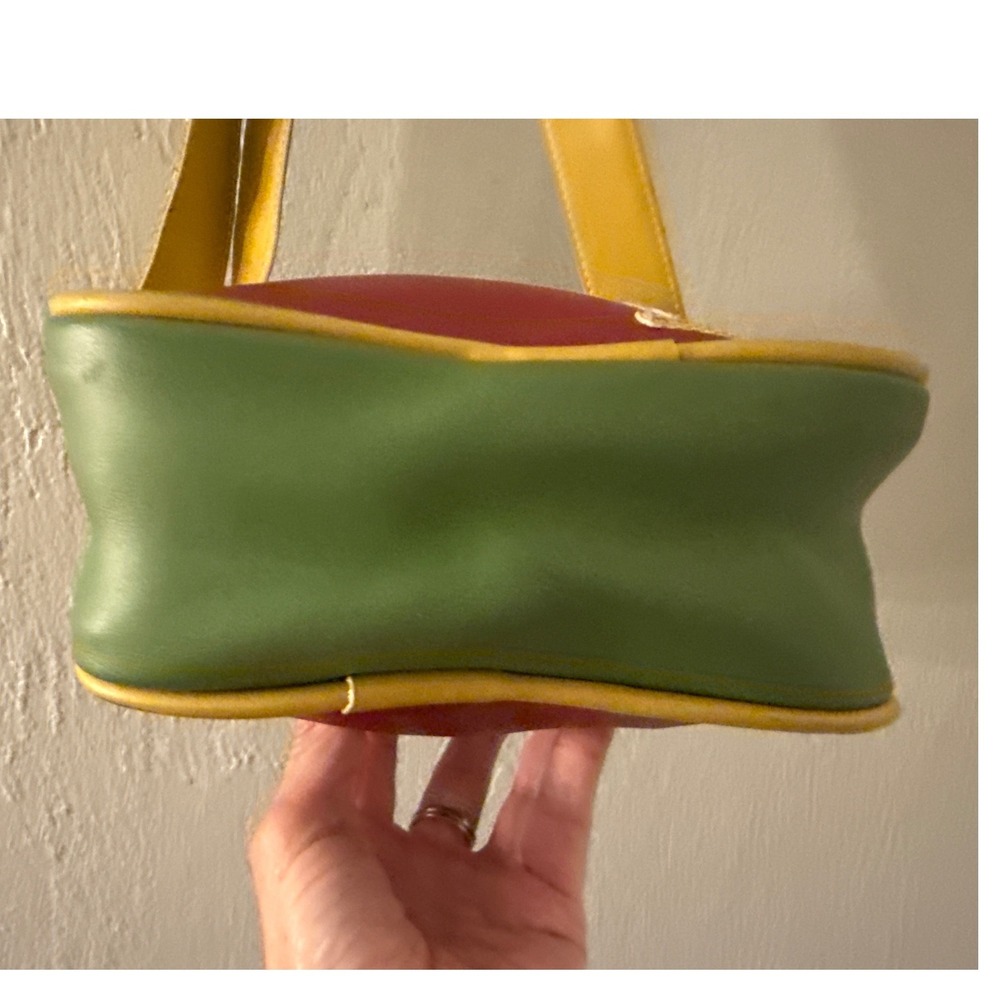 Paul Frank Human Code Dog Crossbody Bag Made in USA Colorblock Retro Messenger - Picture 7 of 10